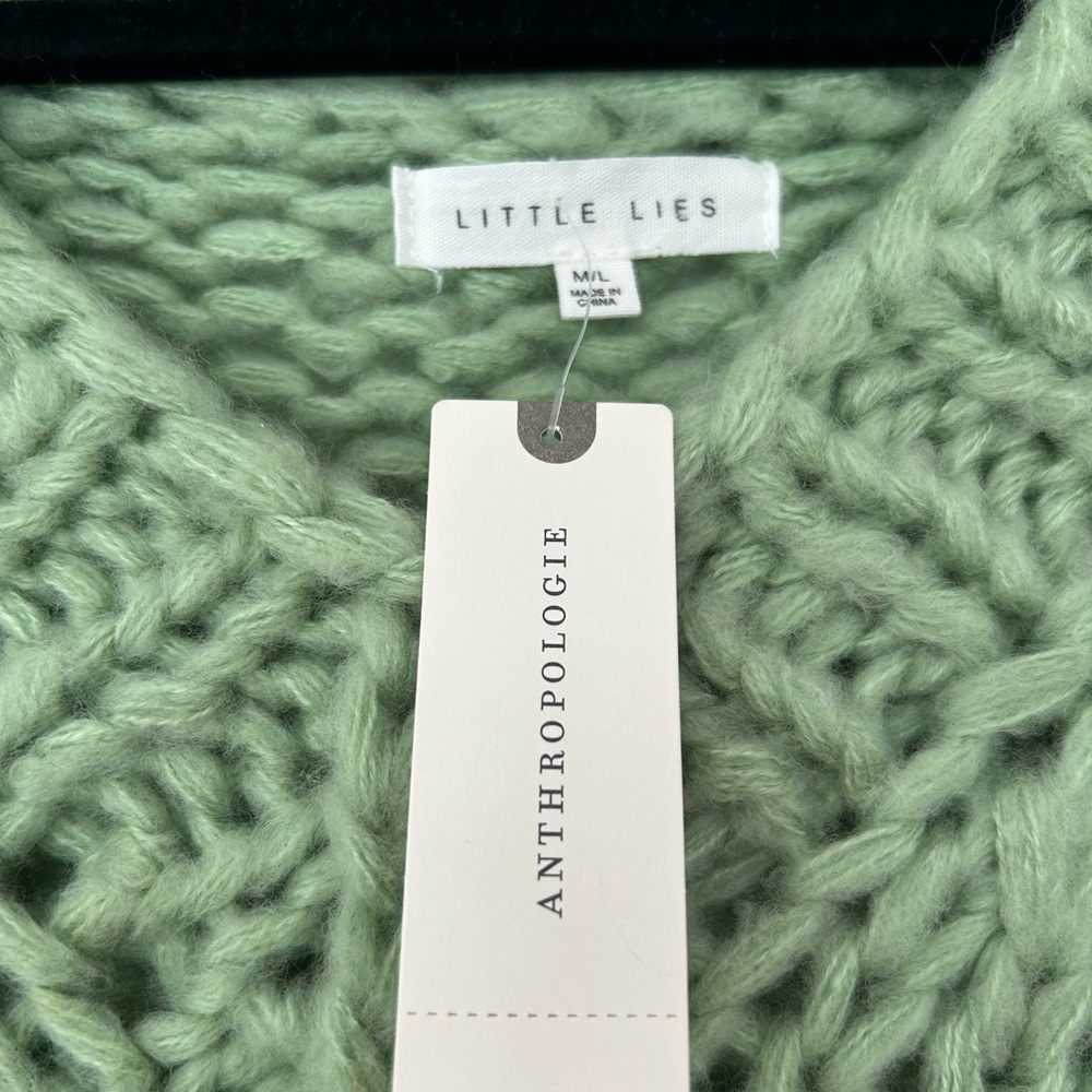 NWT Anthropologie Little‎ Lies Hand-Knit Sweater Vest - Size M/L - Picture 6 of 7